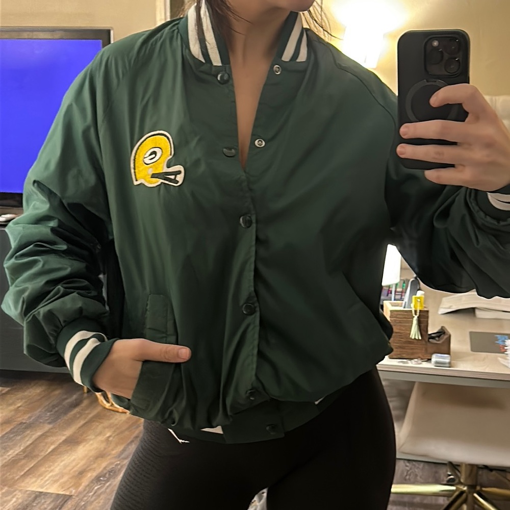 Vintage GB Packers Bomber Jacket